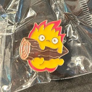 howls moving castle studio ghibli calcifer anime enamel pin